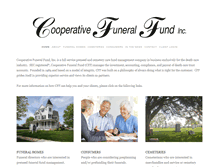 Tablet Screenshot of cooperativefuneralfund.com